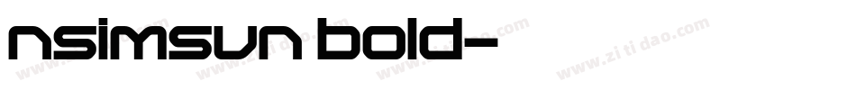 nsimsun bold字体转换